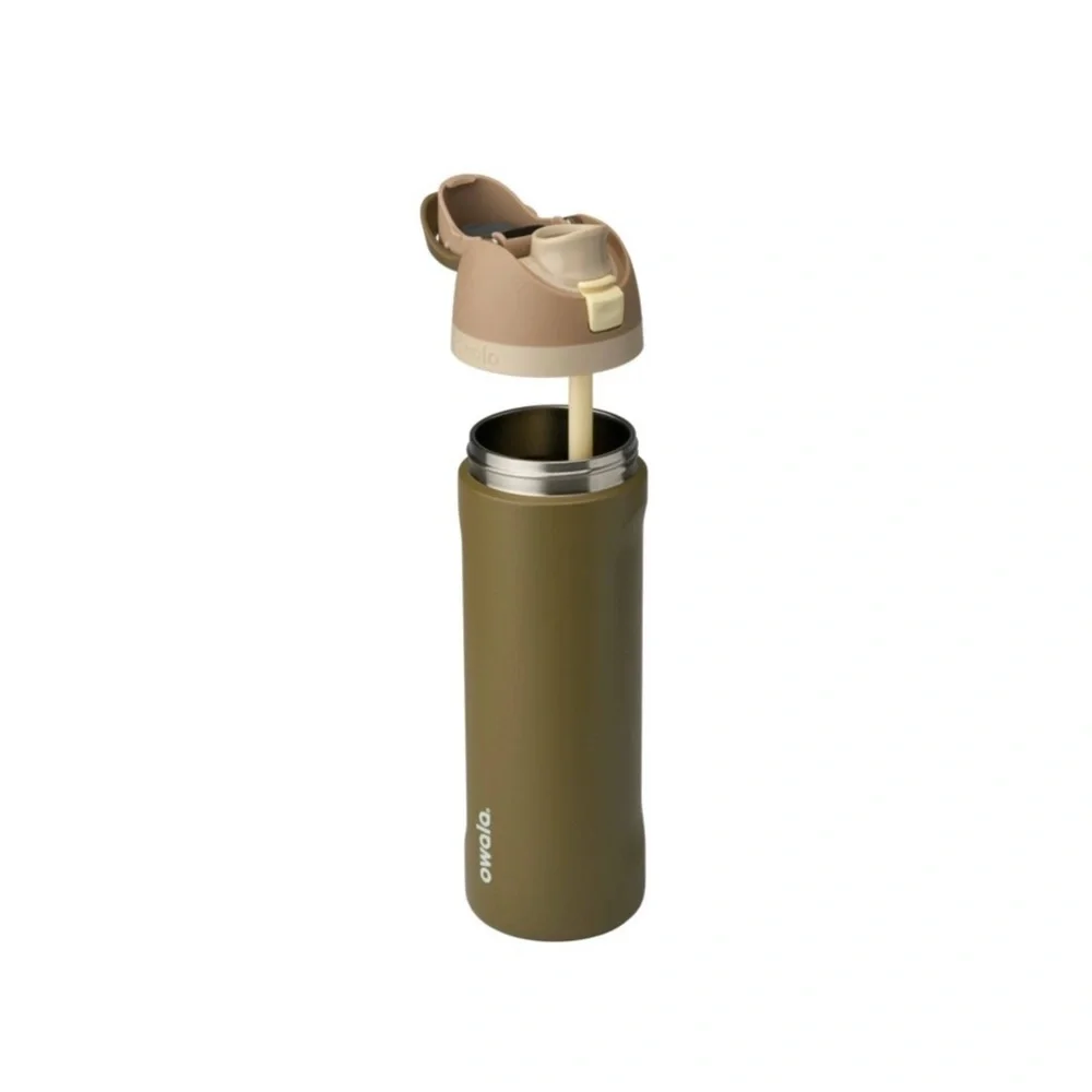 Owala FreeSip Stainless Steel Water Bottle (Olive A Sudden, 24oz.) - Picture 3 of 5